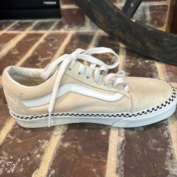 Vans old skool checkered foxing turtledove skateboarding  shoes M 3.5 W 5 - Picture 8 of 11